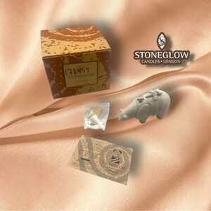 Stoneglow Zuni Bear Oil Lamp 4 hour burn NIB